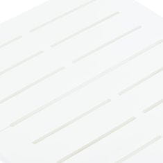Vidaxl Skládací zahradní stůl bílý 45 x 43 x 50 cm plast