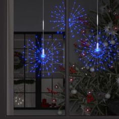 Greatstore Venkovní vánoční ohňostroje 2 ks modré 50 cm 280 LED diod