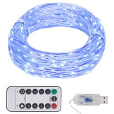 Vidaxl Světelný LED řetěz modrý 15 m