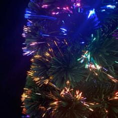 Greatstore Umělý úzký vánoční stromek se stojanem 180 cm optické vlákno