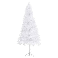 Greatstore Rohový umělý vánoční stromek bílý 180 cm PVC
