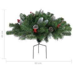 Greatstore Umělý vánoční stromek na cestu zelený 40 cm PVC