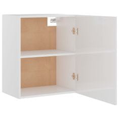 Greatstore Kuchyňské skříňky 2 ks bílé vysoký lesk 50x31x60 cm dřevotříska