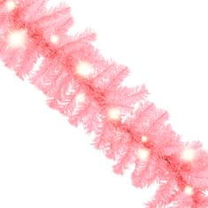 shumee Vánoční girlanda s LED světýlky 5 m růžová