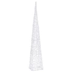 Vidaxl Akrylový dekorativní světelný LED kužel studený bílý 120 cm