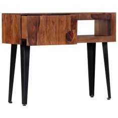 Greatstore Konzolový stolek 90 x 30 x 75 cm masivní sheeshamové dřevo