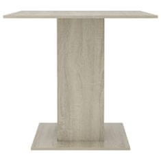 Greatstore Jídelní stůl dub sonoma 80 x 80 x 75 cm dřevotříska