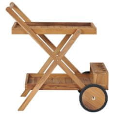 shumee Čajový vozík masivní teakové dřevo