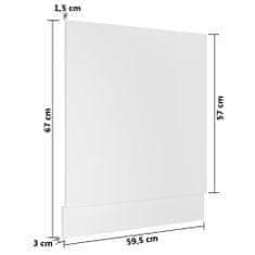 Greatstore Panel na myčku bílý 59,5 x 3 x 67 cm dřevotříska