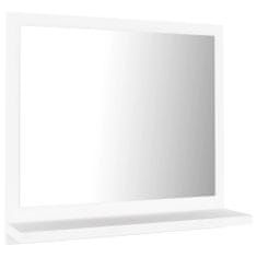 shumee Koupelnové zrcadlo bílé 40 x 10,5 x 37 cm dřevotříska