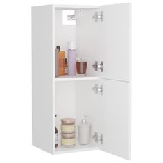 shumee Koupelnová skříňka bílá 30 x 30 x 80 cm dřevotříska