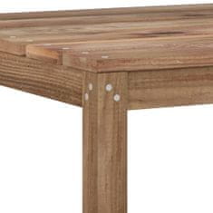 Greatstore Zahradní stůl z palet hnědý 60x60x36,5 cm impregnovaná borovice