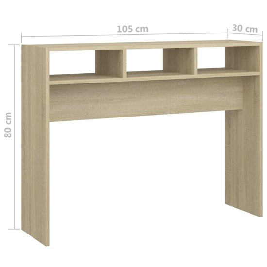 shumee Konzolový stolek dub sonoma 105 x 30 x 80 cm dřevotříska