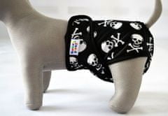 GaGa's pleny Kalhotky pro psy hárací/inkontinenční Lebky M