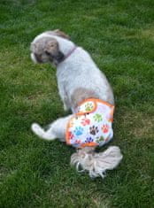 GaGa's pleny Kalhotky pro psy hárací/inkontinenční Růžový pes M