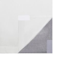Greatstore Zatemňovací závěsy, 2 ks, dvouvrstvé, 140x175 cm, bílá