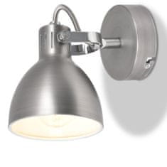 Greatstore Nástěnná lampa, 2 ks, na 2 žárovky E14, šedá