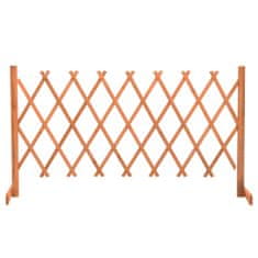 shumee vidaXL Zahradní drátěný plot Oranžový 150x80 cm Jedlové dřevo