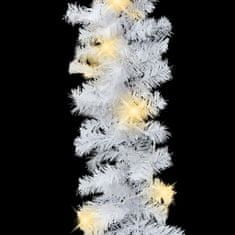 Greatstore Vánoční girlanda s LED světélky 20 m bílá