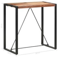 Vidaxl Barový stůl 110 x 60 x 110 cm masivní sheeshamové dřevo