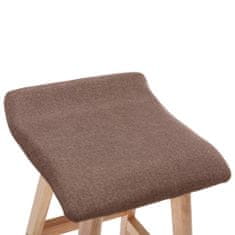 Greatstore Barové židle 2 ks taupe textil