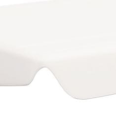shumee Náhradní stříška na zahradní houpačku bílá 188/168x110/145 cm