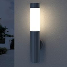 Greatstore Nerezové nástěnné svítidlo pro použití v interiéru/exteriéru vodotěsné