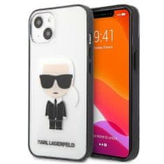 Karl Lagerfeld KLHCP13SHIKCK hard silikonové pouzdro iPhone 13 Mini 5.4" transparent Ikonik Karl