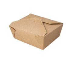 Bio papírový menu box na jídlo hnědý 1300 ml, 200ks