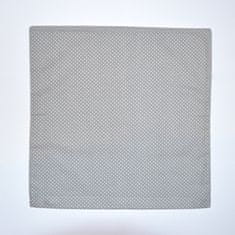 Povlak na polštářek šedý puntík - 40 x 40 cm