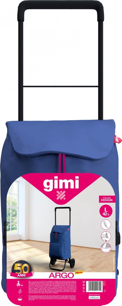 Gimi Argo modrý nákupní vozík - použité