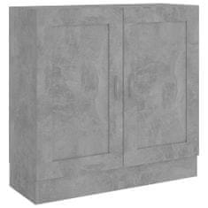 shumee Knihovna betonově šedá 82,5 x 30,5 x 80 cm dřevotříska