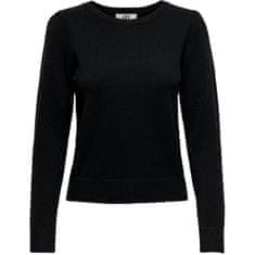 Jacqueline de Yong Dámský svetr JDYMARCO Regular Fit 15237060 Black (Velikost S)