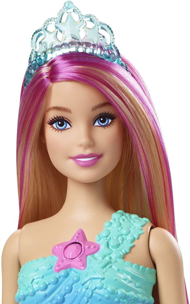Levně Mattel Barbie Blikající mořská panna Blondýnka HDJ36
