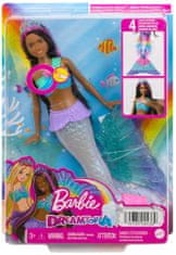 Mattel Barbie Blikající mořská panna Brunetka HDJ37