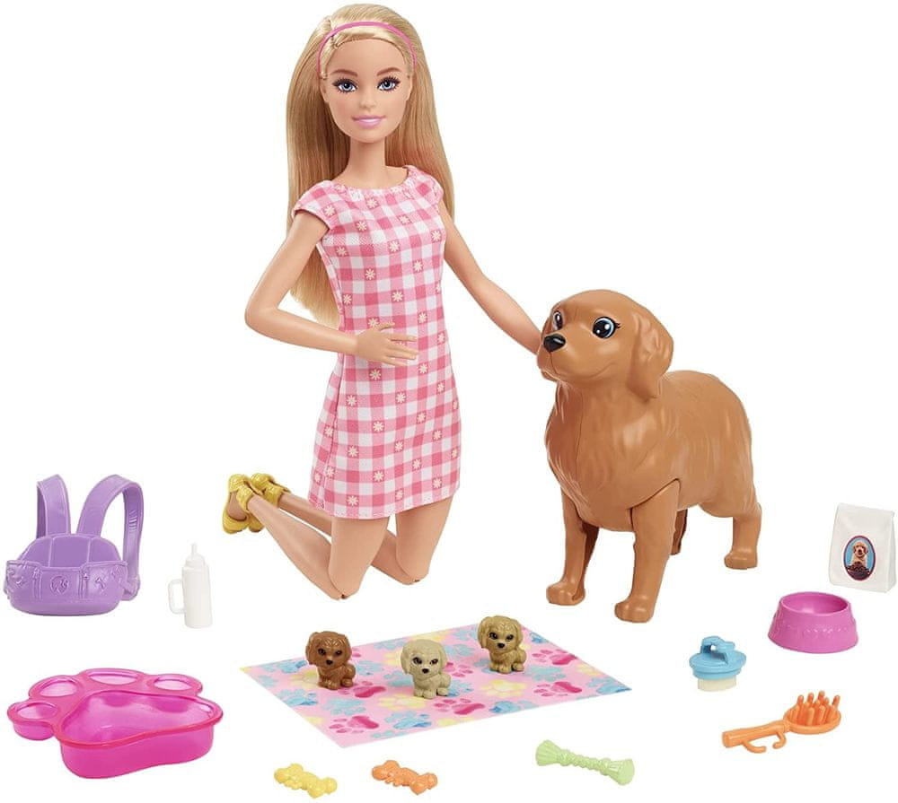 Levně Mattel Barbie Novorozená štěňátka HCK75