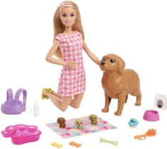 Mattel Barbie Novorozená štěňátka HCK75