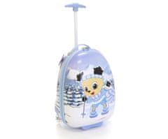 T-class® Dětský kufr s batohem 4120 (lyžař-modrá)