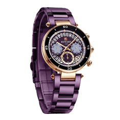 REWARD Elegantní fialové hodinky 81018/V s bonusovým dárkem ZDARMA: Dokonalý doplněk pro elegance.