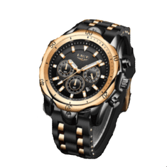 Lige Elegance pro pány: Stylové pánské hodinky s dárkem zdarma v černé barvě.