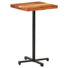 Greatstore Barový stůl čtvercový 60 x 60 x 110 cm masivní akáciové dřevo