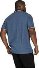 Jack&Jones Plus Pánské polo triko Slim Fit JJEPAULOS 12143859 Denim Blue (Velikost 5XL)
