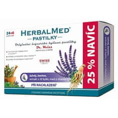 Simply you HerbalMed pastilky Dr. Weiss při nachlazení 24 pastilek + 6 pastilek ZDARMA