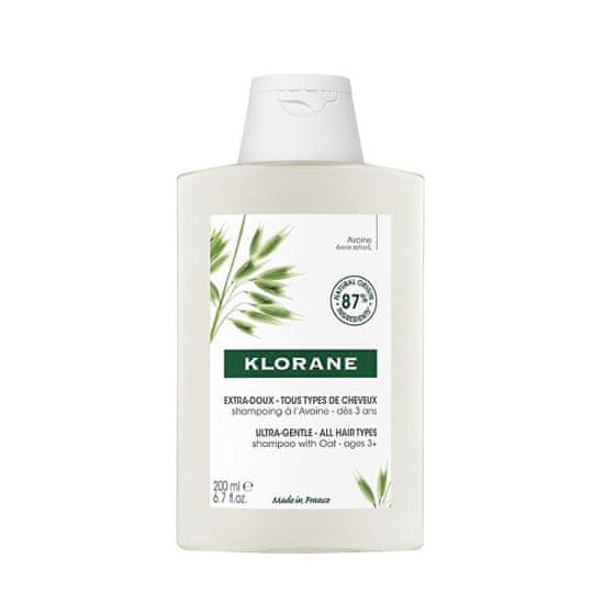 Klorane Jemný šampon pro všechny druhy vlasů Oves (Ultra Gentle Shampoo)