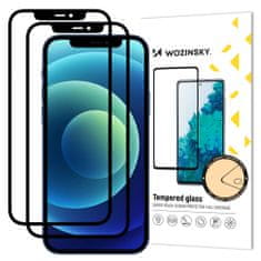 WOZINSKY 2x Wozinsky ochranné tvrzené sklo pro Apple iPhone 12 Mini - Černá KP9898