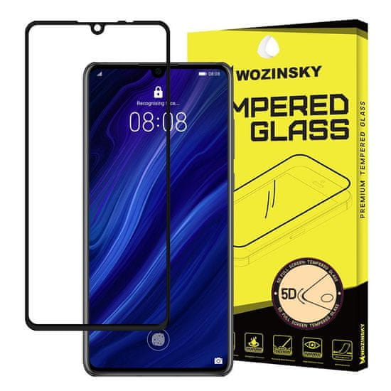 WOZINSKY Wozinsky ochranné tvrzené sklo 5D pro Huawei P30 - Černá