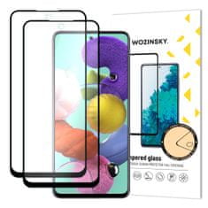 WOZINSKY 2x Wozinsky ochranné tvrzené sklo pro Samsung Galaxy A51 - Černá KP10227