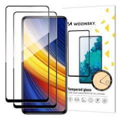 WOZINSKY 2x Wozinsky ochranné tvrzené sklo pro Xiaomi Redmi Note 9S/Redmi Note 9 Pro/Poco X3 Pro - Černá KP12013