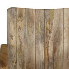 shumee 2místná lavice masivní mangovníkové dřevo a ocel