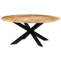 Vidaxl Jídelní stůl kulatý 175 x 75 cm hrubé mangovníkové dřevo